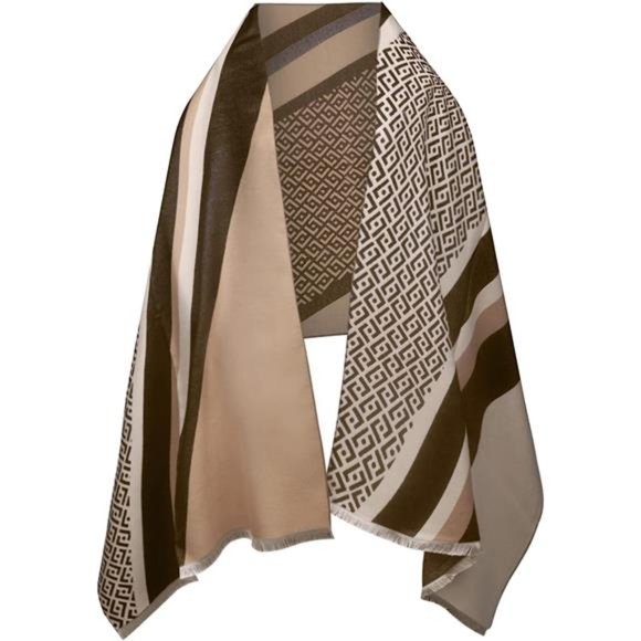 Scarfs for Women Pashmina Silky Shawl Wrap F-brown